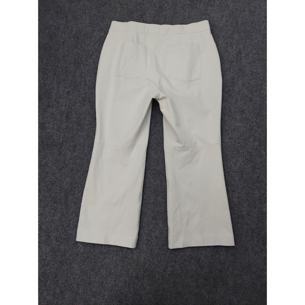 Spanx‎ Pants Womens XL White Wide Leg Cropped Pull On Shape Beach Coastal - Picture 2 of 11